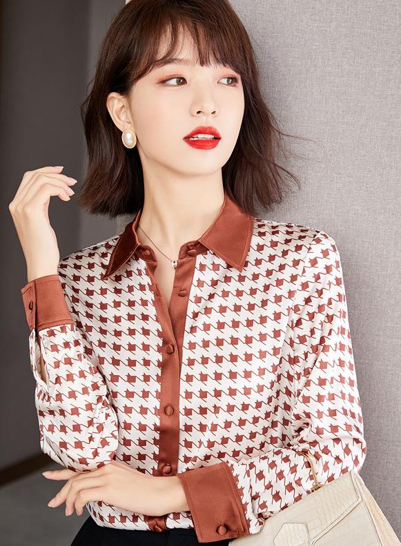 Korean Style Printing Fashion Soft Blouse