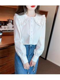 Korean style Long sleeve chiffon shirt
