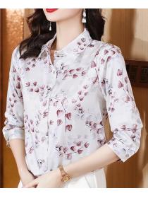 On Sale Printing Fashion Style Blouse 