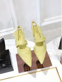 Korean style Fashion Back Hollow Matching flat heel shoes