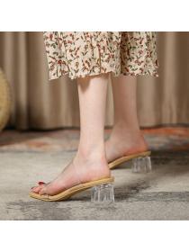 European style Summer Transparent Sandals