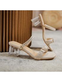 Korean style Summer fashion chunky heel Sandals