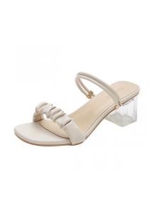 Korean style Summer fashion chunky heel Sandals