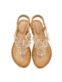 Summer new boho style clip toe sandals women fashion sandals