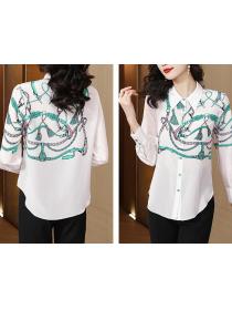 On Sale Printed Fashion Style Blouse 