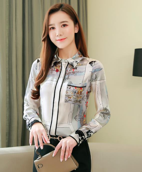 On Sale Printed Fashion Style Blouse
