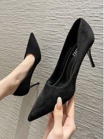 Spring new pointed thin heel shallow mouth Korean style high heels