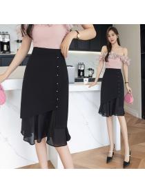 Korean style irregular fishtail skirt OL skirt sexy skirt
