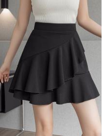 Black Large swing short skirt Dance skirt