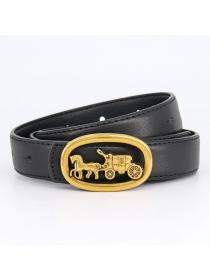 Women's belt cowhide vintage style belt