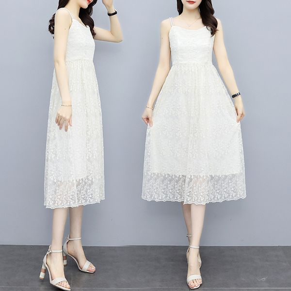 Korean style Summer Lace Sexy Sling dress
