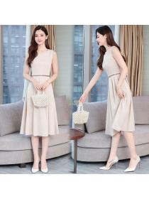 Simple style Linen Summer Dress 
