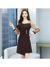 Korean style Summer Fashion Elegant dress 