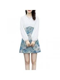 Korean style Summer Fashion Long sleeve Dress 