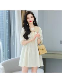 Korean style short sleeve Sweet Dress for women