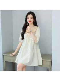 Korean style short sleeve Sweet Dress for women