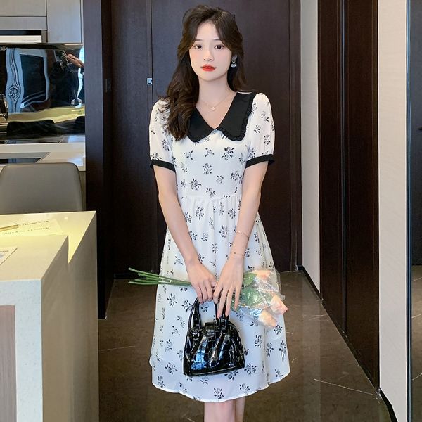 Korean style Summer Fashion Chiffon A-line dress