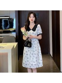 Korean style Summer Fashion Chiffon A-line dress 