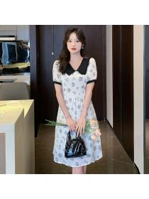 Korean style Summer Fashion Chiffon A-line dress 