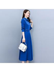 Korean style Autumn Fashion Long sleeve dress 
