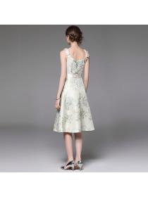European style Summer Sleeveless Elegant dress 