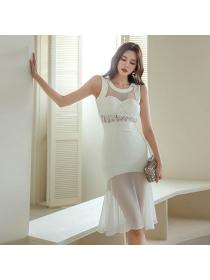 Korean style Summer Sexy Slim Fishtail dress for women