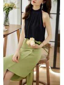 Korean style Summer Chiffon Sleeveless Fashion Top 