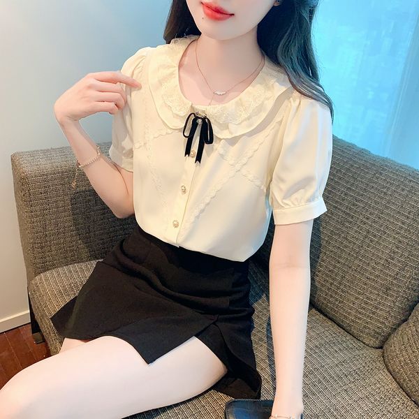 Korean style Summer Lace Sweet Blouse