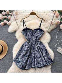 Vintage style Summer sexy Sling dress 