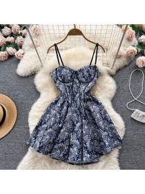 Vintage style Summer sexy Sling dress 