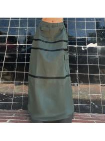 European style Fashion Matching Summer Long skirt 