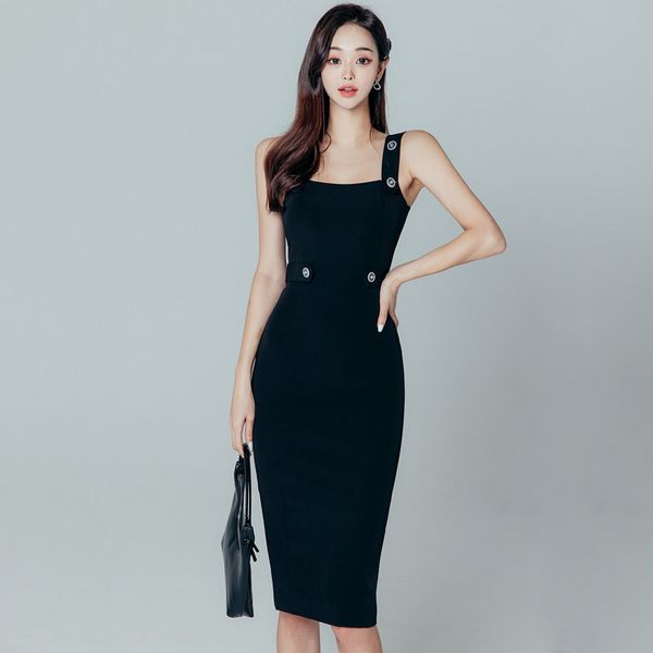 Korean style Summer fashion Sexy Hip-full Strap dress