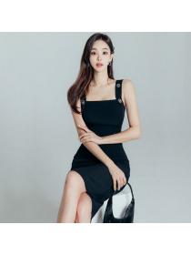 Korean style Summer fashion Sexy Hip-full Strap dress 
