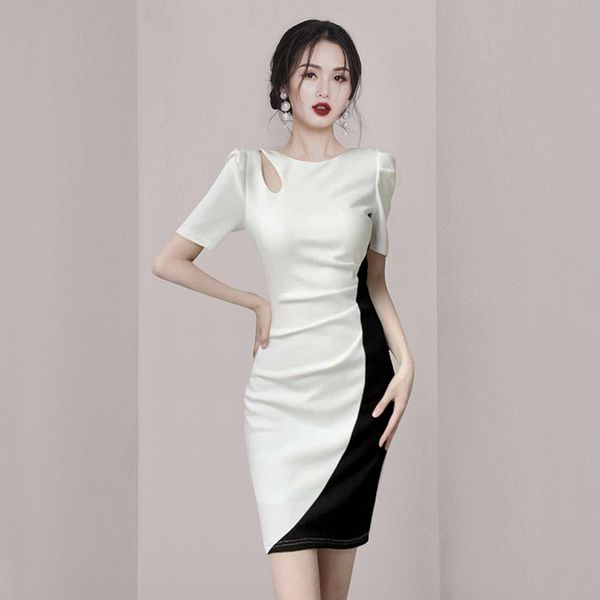 Korean style Summer Elegant Hip-full dress