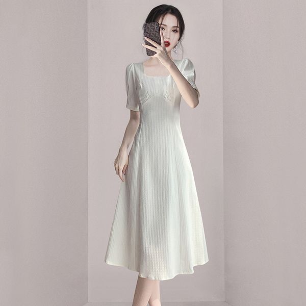 Korean style Summer Fashion Slim Short sleeve dress