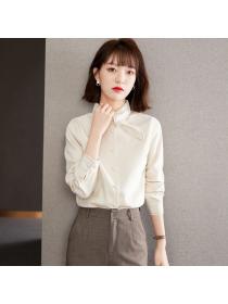 Korean style Elegant Lantern sleeve Blouse for women