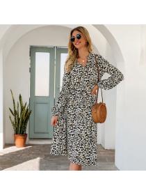 Summer fashion Casual Loose Leopard print Dress 