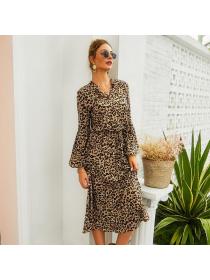 Summer fashion Casual Loose Leopard print Dress 