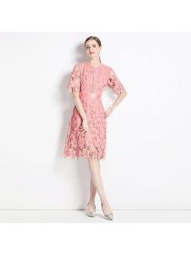 European style Summer fashion Slim Lace Dress 