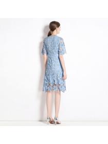 European style luxury Summer fashion Slim Lace Dress 