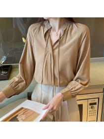 Korean style Fashion Long sleeve Chic Blouse for women
