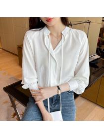 Korean style Fashion Long sleeve Chic Blouse for women