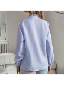European style Summer Fashion Long sleeve blouse 