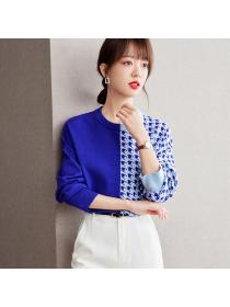 Korean style Fashion Knitting Long sleeve pullovers 