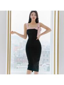 Korean style Summer Elegant One step dress 