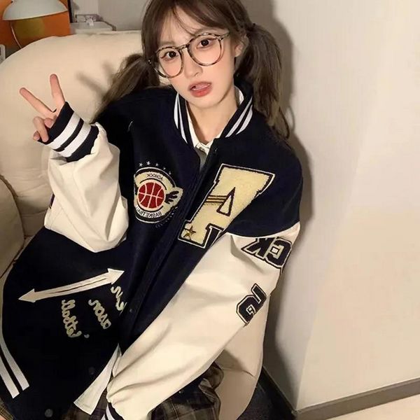 Korean style Winter fashion Baseball Uniforms for women