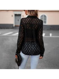European style Sexy Long sleeve blouse for women