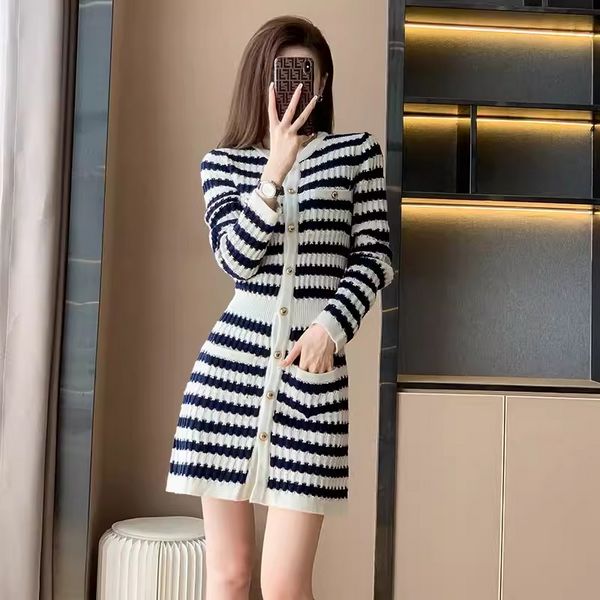 Korea style Winter Fashion Slim Knitting dress