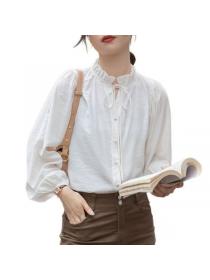 Korea style OL Fashion V collar Blouse for women