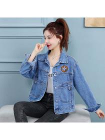 Korea style Chic Matchig Short Denim jacket 